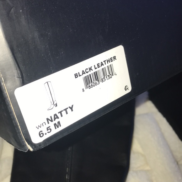 Nine West genuine leather Natty tall boots, Women’s 6.5M, black. New in box! - Picture 14 of 15